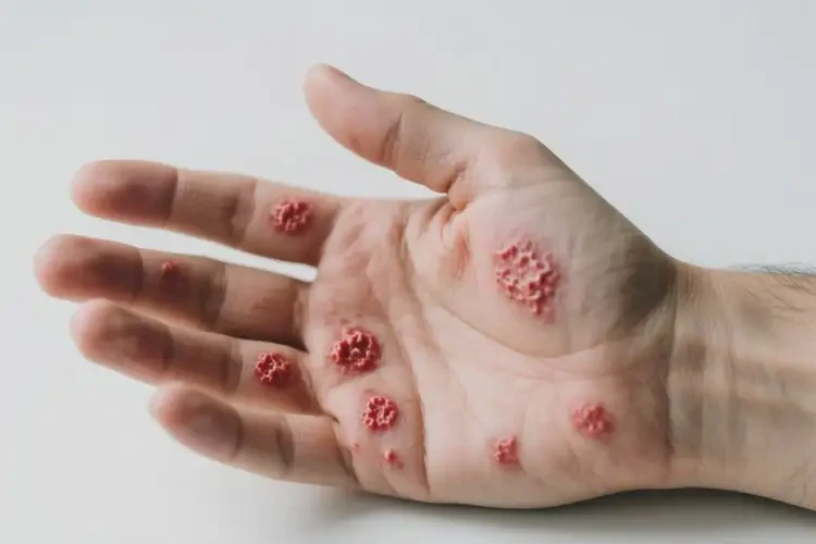 男人手上偶爾起濕疹能徹底自愈嗎(圖1)