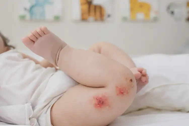 寶寶大腿出現(xiàn)濕疹可以徹底自愈嗎(圖4)