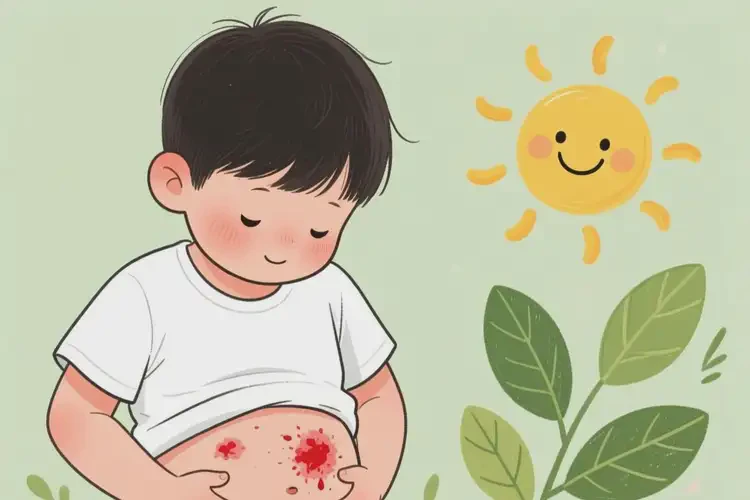 小学生肚子偶尔起湿疹不管它会自己自愈吗(图1)