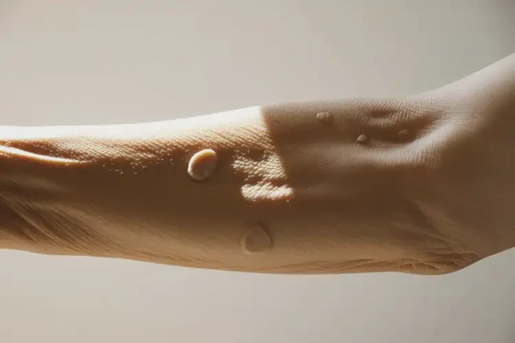 老人手臂上偶爾起濕疹可以徹底自愈嗎(圖2)