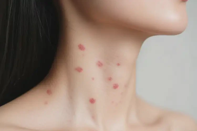 女性脖子偶爾長濕疹可不可以徹底自愈(圖1)