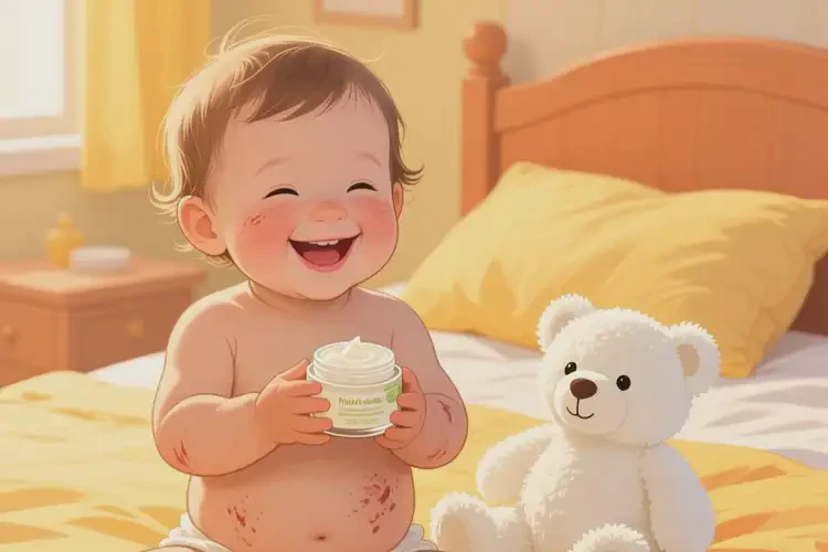 幼兒肚子出現(xiàn)濕疹能徹底自愈嗎(圖1)