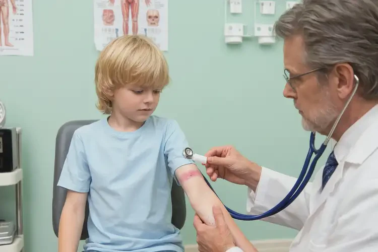 兒童手臂上偶爾長(zhǎng)濕疹不管它會(huì)自己好嗎(圖3)