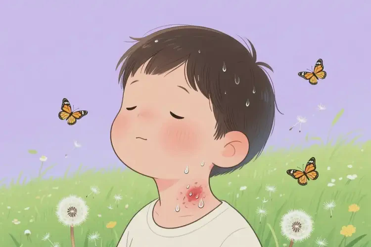 孩子脖子經(jīng)常長濕疹可以徹底自愈嗎(圖1)