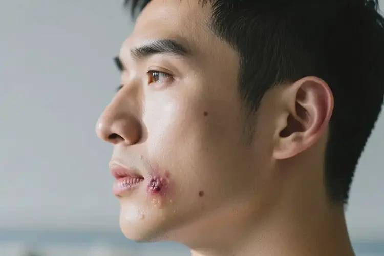 男人面部偶爾長(zhǎng)濕疹能夠徹底治愈嗎(圖2)