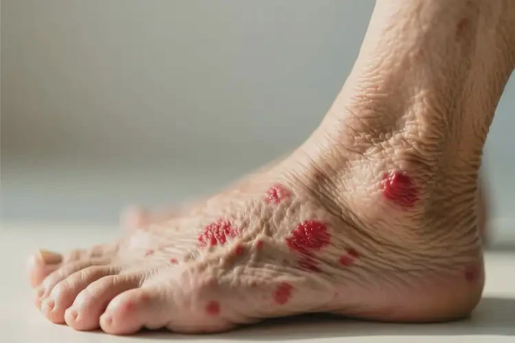 老年人腳上經(jīng)常起濕疹能夠徹底治愈嗎(圖4)