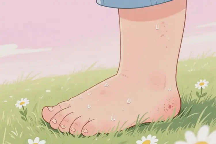 孩子脚上容易长湿疹能彻底自愈吗(图3)