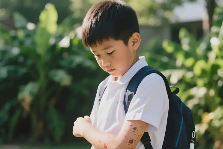 中學(xué)生手臂偶爾起濕疹不管它會自己自愈嗎(圖2)