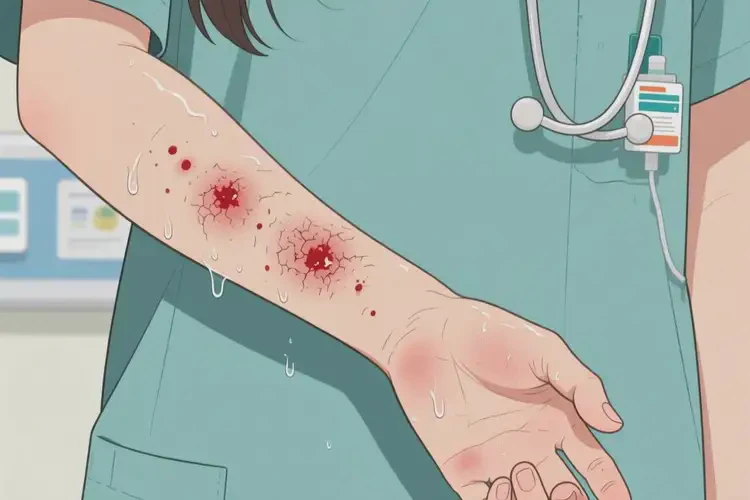 女生手臂偶爾起濕疹能徹底自愈嗎(圖1)