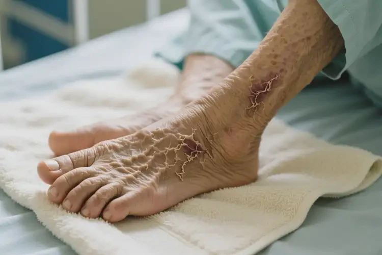 老年人腳上經(jīng)常起濕疹能夠徹底治愈嗎(圖2)