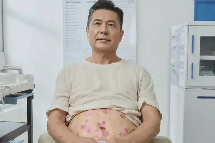 男人肚子出現(xiàn)濕疹能夠徹底治愈嗎(圖1)