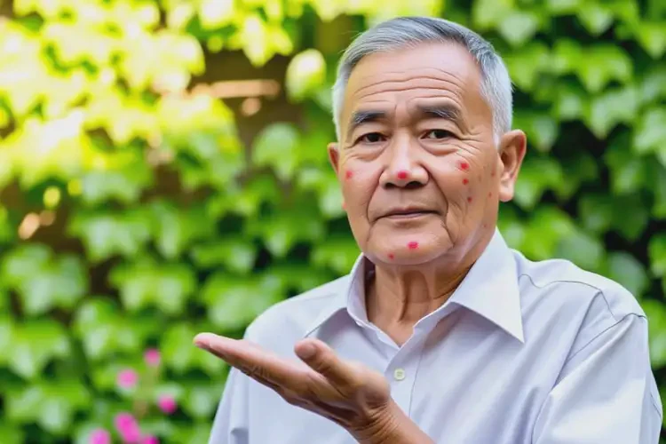 老年人臉上起濕疹不管它會自己好嗎(圖1)