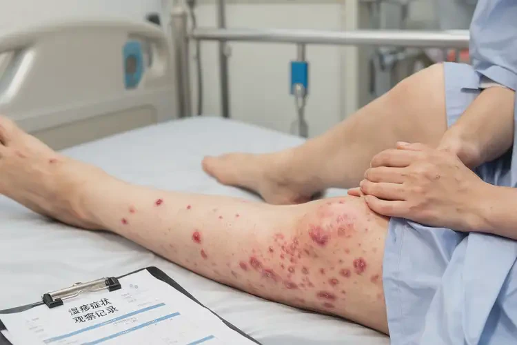 產(chǎn)婦小腿上有濕疹不管它會(huì)自己自愈嗎(圖4)