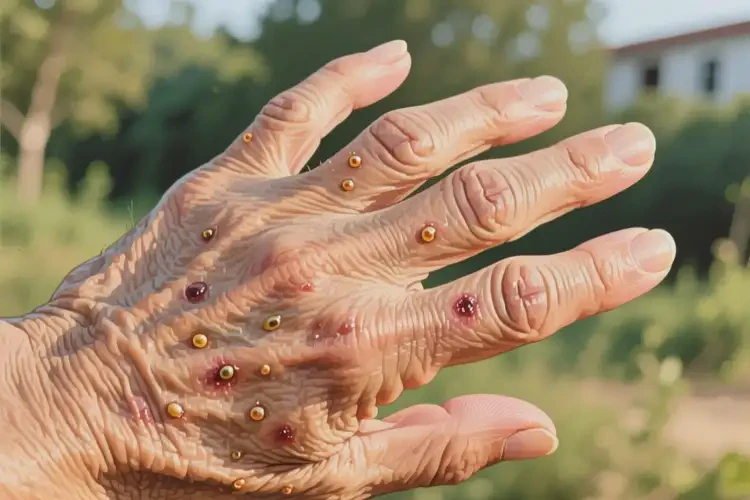 老人手臂有濕疹能徹底自愈嗎(圖3)