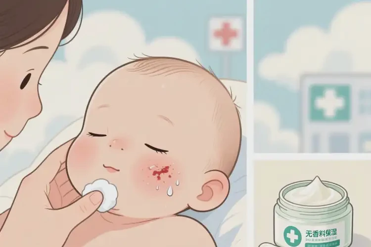 婴儿面部偶尔长湿疹能靠自己自愈吗(图1)