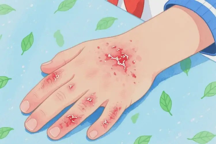 小學(xué)生手上長濕疹可不可以徹底自愈(圖4)