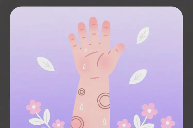 少儿手臂上有湿疹不管它会自己好吗(图1)