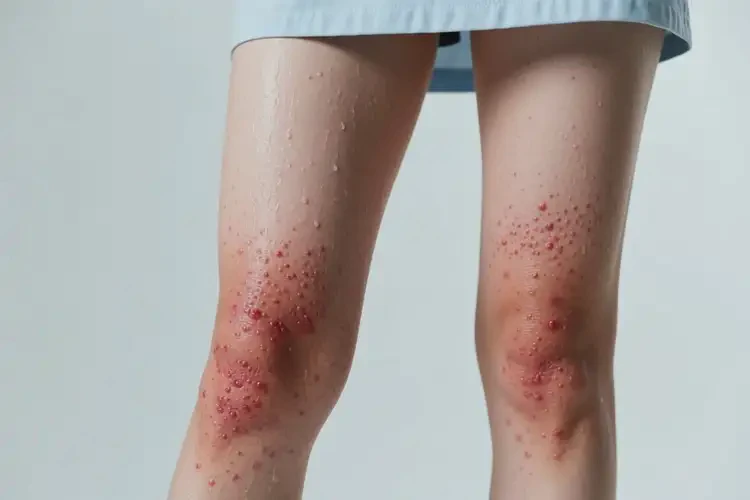 女生四肢起濕疹不管它會自己好嗎(圖1)