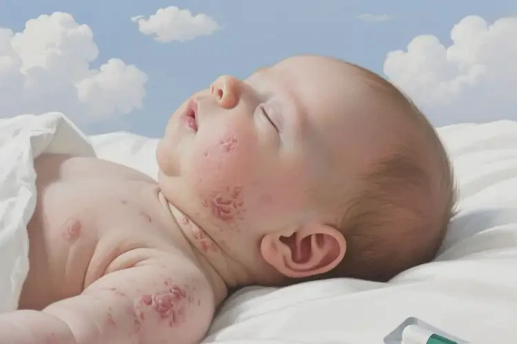 嬰幼兒脖子出濕疹不管它會(huì)自己痊愈嗎(圖1)