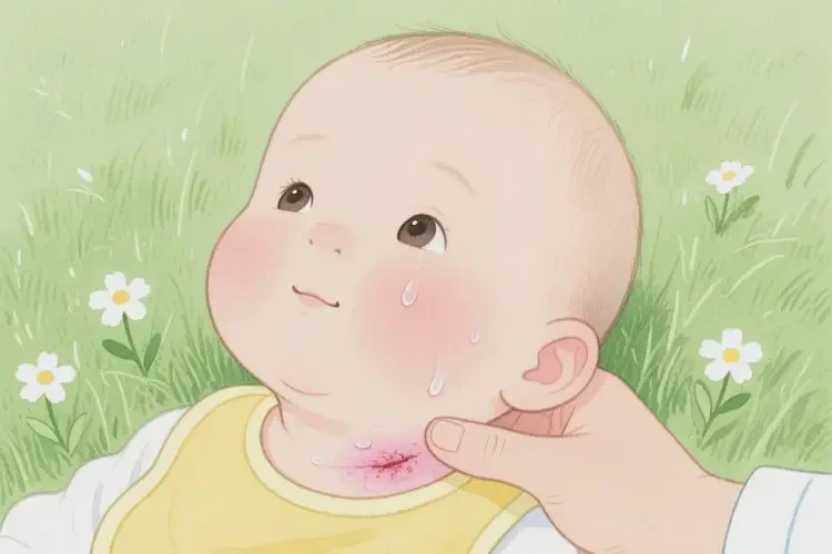 嬰兒脖子長濕疹不管它會(huì)自己痊愈嗎(圖2)