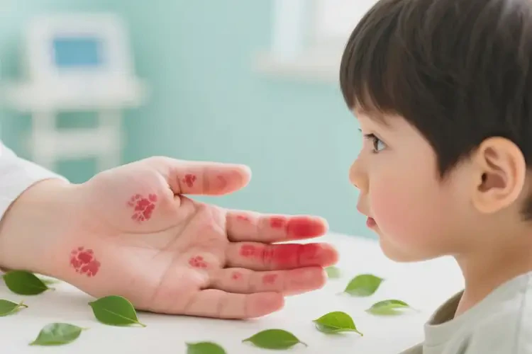 小兒手上有濕疹不管它會自己痊愈嗎(圖1)