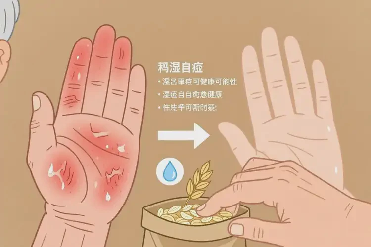 老人手上容易長濕疹不管它會自己自愈嗎(圖2)