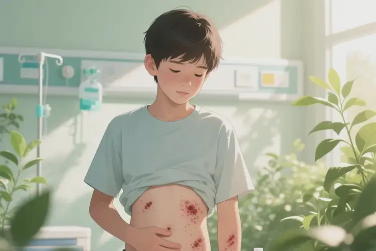 青少年肚子上出現(xiàn)濕疹能不能徹底自愈(圖4)