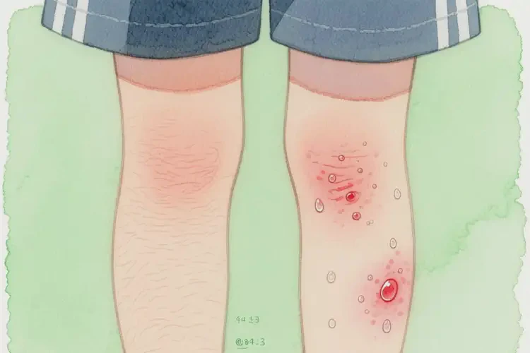 小學生小腿起濕疹可不可以徹底自愈(圖1)