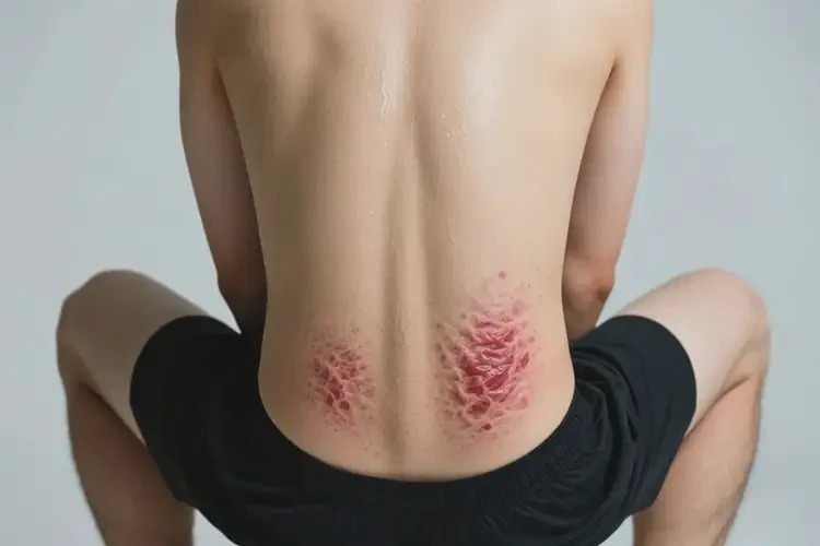 男性屁股上有濕疹不管它會(huì)自己痊愈嗎(圖2)