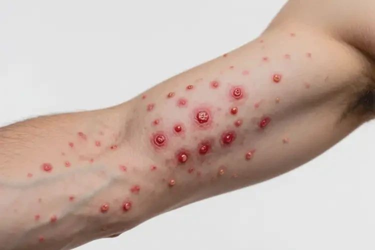 男性手臂起濕疹不管它會(huì)自己好嗎(圖4)