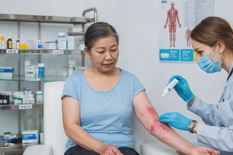 女性肚子上有濕疹不管它會自己痊愈嗎(圖3)