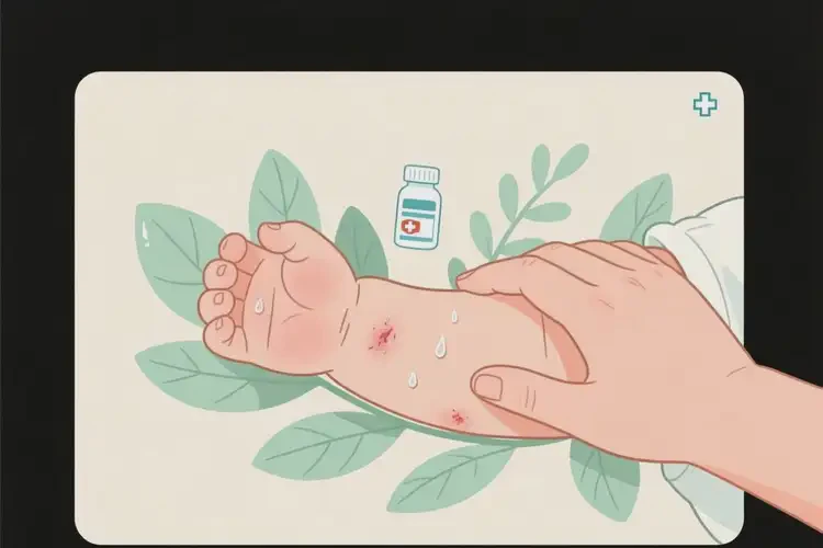 嬰幼兒手臂上長(zhǎng)濕疹可以徹底自愈嗎(圖2)