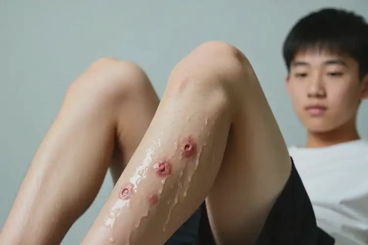 青少年大腿有濕疹不管它會自己痊愈嗎(圖1)