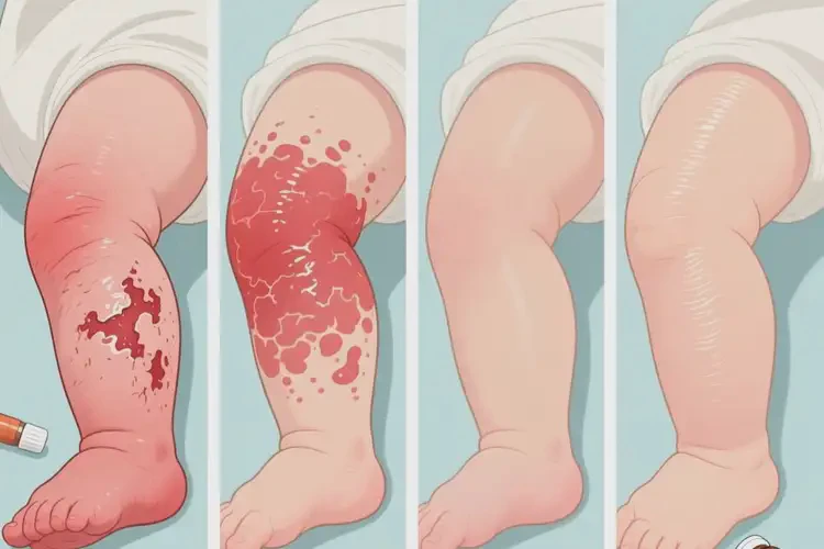 新生兒小腿偶爾起濕疹可以徹底自愈嗎(圖2)