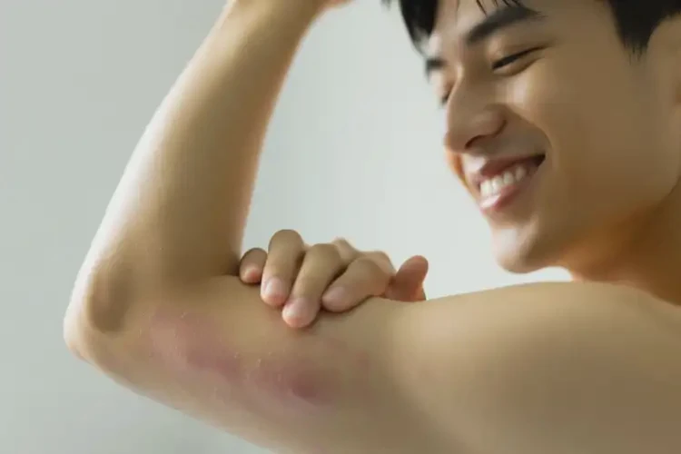 男人手臂容易起濕疹可以徹底自愈嗎(圖4)