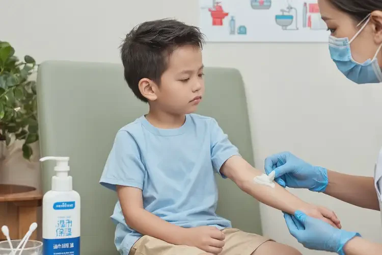 少儿脖子上有湿疹不管它会自己自愈吗(图2)