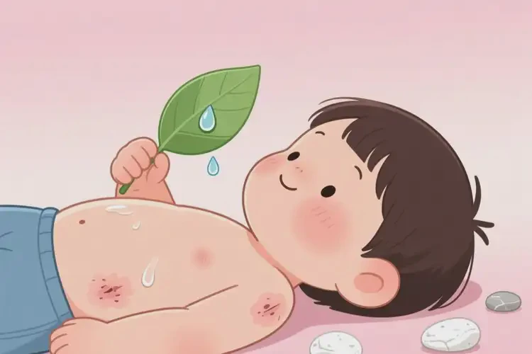 兒童肚子起濕疹不管它會(huì)自己痊愈嗎(圖2)