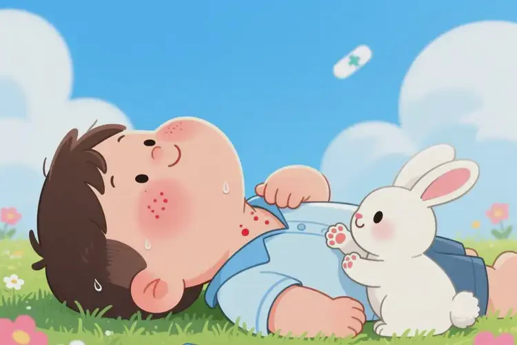 少兒脖子上容易長濕疹能靠自己自愈嗎(圖2)