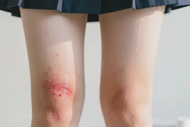 大學(xué)生大腿上出濕疹可以徹底自愈嗎(圖1)