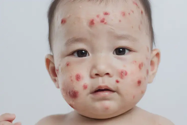 寶寶面部偶爾長(zhǎng)濕疹不管它會(huì)自己好嗎(圖3)