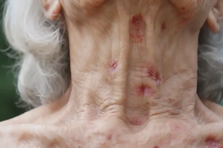 老人脖子出現(xiàn)濕疹不管它會(huì)自己自愈嗎(圖4)