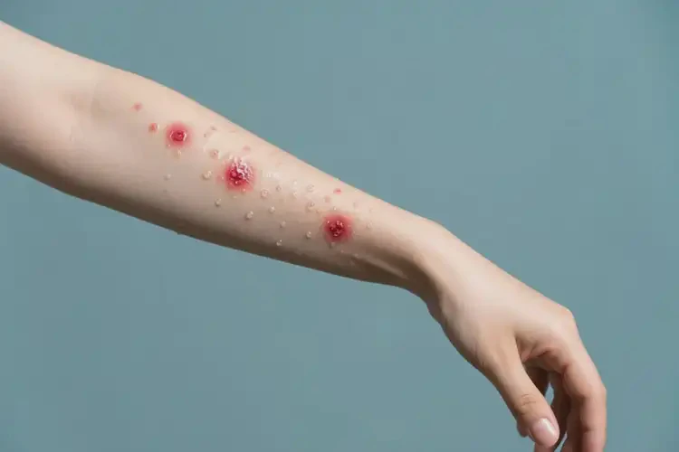 女生手臂上出濕疹不管它會(huì)自己好嗎(圖3)