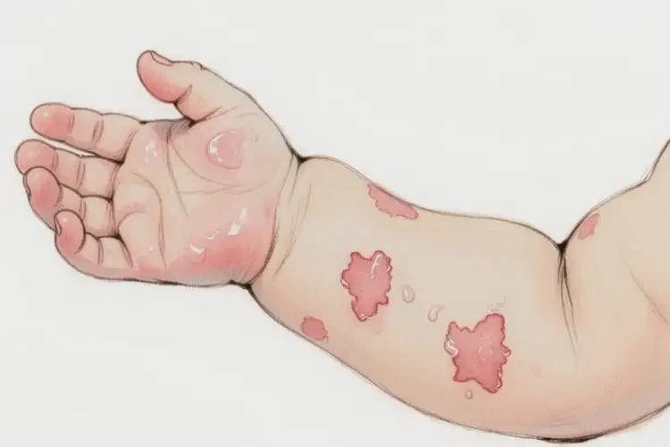 幼兒手臂上經(jīng)常起濕疹不管它會自己自愈嗎(圖3)