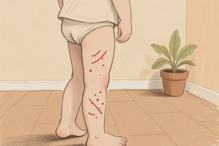 幼兒大腿上出現(xiàn)濕疹可以徹底自愈嗎(圖1)