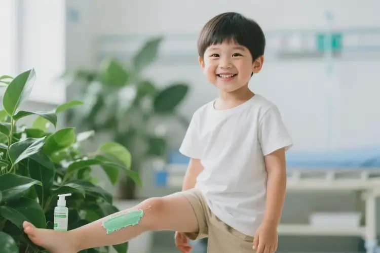 孩子小腿上出濕疹能夠徹底治愈嗎(圖2)