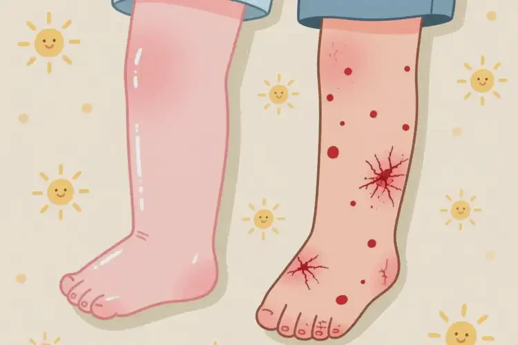 小學生小腿起濕疹可不可以徹底自愈(圖2)