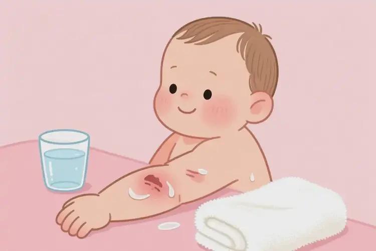 嬰幼兒手臂上長(zhǎng)濕疹可以徹底自愈嗎(圖1)