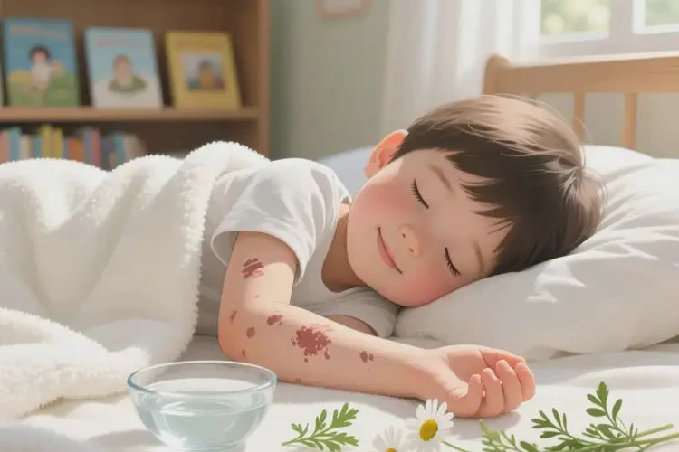 小孩手臂容易長濕疹能靠自己自愈嗎(圖1)