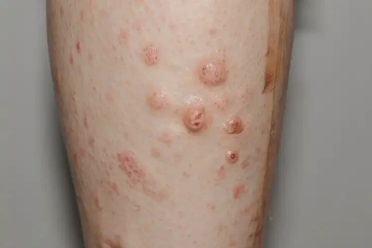 女性小腿起湿疹不管它会自己好吗(图4)