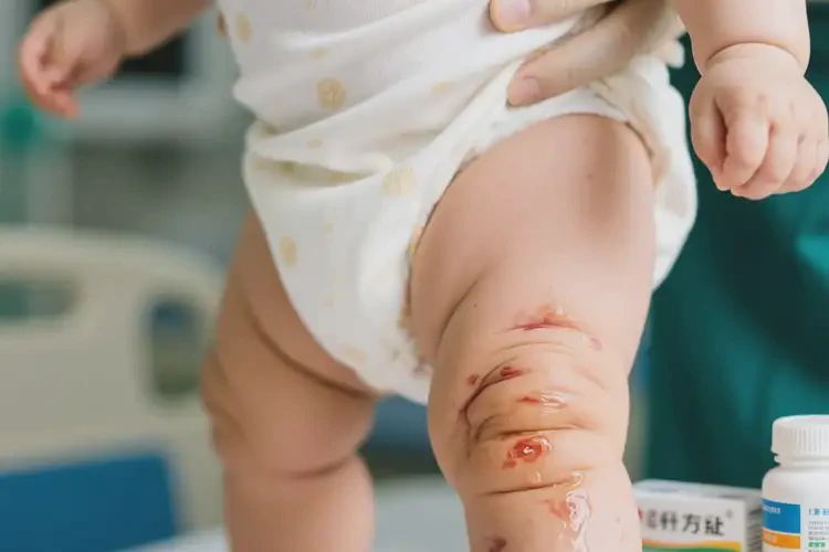 寶寶大腿經(jīng)常起濕疹不管它會自己自愈嗎(圖1)